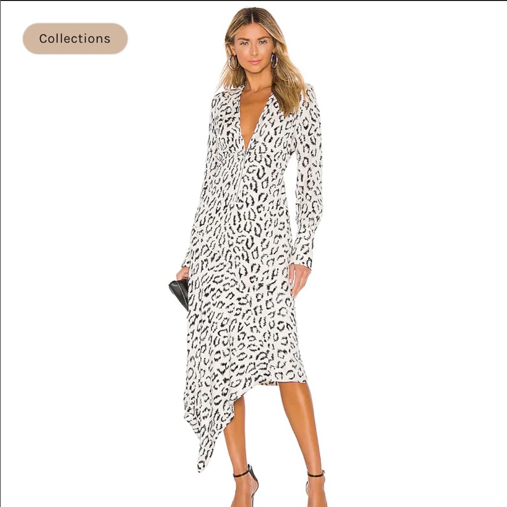 A.L.C. Eden Printed Long-Sleeve Zip-Front Dress